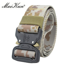Load image into Gallery viewer, Maikun Military Equipment Combat Tactical Belts for Men US Army Training Nylon Metal Buckle Waist Belt Outdoor Hunting Waistband