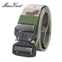 Load image into Gallery viewer, Maikun Military Equipment Combat Tactical Belts for Men US Army Training Nylon Metal Buckle Waist Belt Outdoor Hunting Waistband