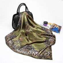 Load image into Gallery viewer, Fashion Scarves for Women Shawl Print Silk Satin Hijab Scarf Female Bandana 90*90cm Luxury Brand Square Shawls Scarfs For Ladies
