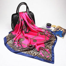 Load image into Gallery viewer, Fashion Scarves for Women Shawl Print Silk Satin Hijab Scarf Female Bandana 90*90cm Luxury Brand Square Shawls Scarfs For Ladies