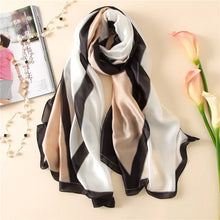 Load image into Gallery viewer, 2019 luxury brand summer women scarf fashion quality soft silk scarves female shawls Foulard Beach cover-ups wraps silk bandana