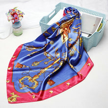 Load image into Gallery viewer, Fashion Scarves for Women Shawl Print Silk Satin Hijab Scarf Female Bandana 90*90cm Luxury Brand Square Shawls Scarfs For Ladies