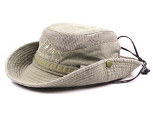 Load image into Gallery viewer, GEERSIDAN New Cotton Summer Spring men's Bucket Hats big Wide Brim fishing hats for men women Hiking Sombrero Gorro male sun Hat