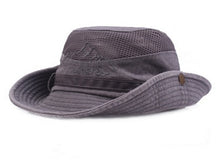 Load image into Gallery viewer, GEERSIDAN New Cotton Summer Spring men's Bucket Hats big Wide Brim fishing hats for men women Hiking Sombrero Gorro male sun Hat