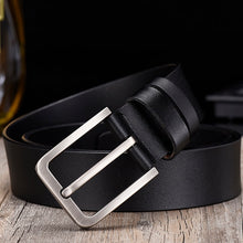 Load image into Gallery viewer, [LFMB]leahther belt men male genuine leather strap belt for men cow genuine leather luxury strap belt male men belt
