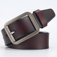 Load image into Gallery viewer, [LFMB]leahther belt men male genuine leather strap belt for men cow genuine leather luxury strap belt male men belt