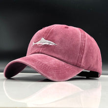 Load image into Gallery viewer, which in shower stitched shark snapback man cap baseball cap hip hop embroidery curved strapback dad hat summer fish sun hat cap