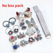 Load image into Gallery viewer, Raindo 18 Pcs/Box Children Cute Hair Accessories Set Baby Fabric Bow Flower Hairpins Barrettes Hair clips Girls Headdress Gift