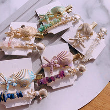 Load image into Gallery viewer, HZ 2019 New Fashion Imitation Pearl Barrettes Starfish Hair Grip Shell Hairpin Hair Clip Hair Accessories for Women Girl Wedding