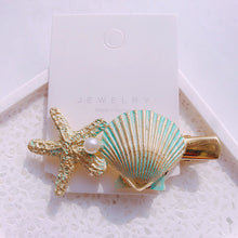 Load image into Gallery viewer, HZ 2019 New Fashion Imitation Pearl Barrettes Starfish Hair Grip Shell Hairpin Hair Clip Hair Accessories for Women Girl Wedding