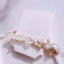Load image into Gallery viewer, HZ 2019 New Fashion Imitation Pearl Barrettes Starfish Hair Grip Shell Hairpin Hair Clip Hair Accessories for Women Girl Wedding