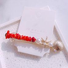 Load image into Gallery viewer, HZ 2019 New Fashion Imitation Pearl Barrettes Starfish Hair Grip Shell Hairpin Hair Clip Hair Accessories for Women Girl Wedding