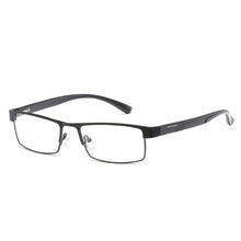 Load image into Gallery viewer, UVLAIK Men Titanium alloy Reading Glasses Non spherical 12 Layer Coated lenses Retro Business Hyperopia Prescription Eyeglasses
