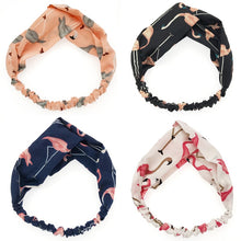 Load image into Gallery viewer, Women Girls Summer Bohemian Hair Bands Print Headbands Retro Cross Turban Bandage Bandanas HairBands Hair Accessories Headwear
