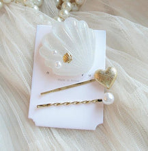Load image into Gallery viewer, HZ 2019 New Fashion Imitation Pearl Barrettes Starfish Hair Grip Shell Hairpin Hair Clip Hair Accessories for Women Girl Wedding