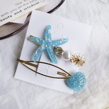 Load image into Gallery viewer, HZ 2019 New Fashion Imitation Pearl Barrettes Starfish Hair Grip Shell Hairpin Hair Clip Hair Accessories for Women Girl Wedding