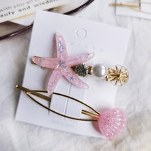 Load image into Gallery viewer, HZ 2019 New Fashion Imitation Pearl Barrettes Starfish Hair Grip Shell Hairpin Hair Clip Hair Accessories for Women Girl Wedding