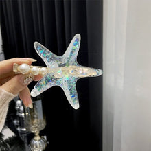 Load image into Gallery viewer, HZ 2019 New Fashion Imitation Pearl Barrettes Starfish Hair Grip Shell Hairpin Hair Clip Hair Accessories for Women Girl Wedding