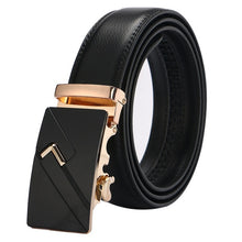 Load image into Gallery viewer, leather strap male automatic buckle belts for men authentic girdle trend men's belts ceinture Fashion designer women jean belt