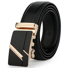 Load image into Gallery viewer, leather strap male automatic buckle belts for men authentic girdle trend men's belts ceinture Fashion designer women jean belt