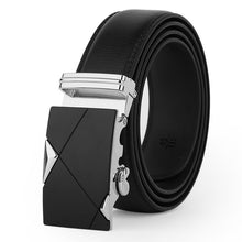 Load image into Gallery viewer, leather strap male automatic buckle belts for men authentic girdle trend men's belts ceinture Fashion designer women jean belt