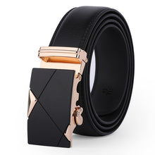 Load image into Gallery viewer, leather strap male automatic buckle belts for men authentic girdle trend men's belts ceinture Fashion designer women jean belt