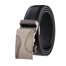 Load image into Gallery viewer, leather strap male automatic buckle belts for men authentic girdle trend men's belts ceinture Fashion designer women jean belt