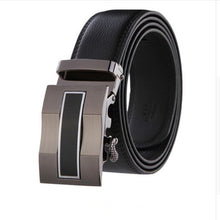 Load image into Gallery viewer, leather strap male automatic buckle belts for men authentic girdle trend men's belts ceinture Fashion designer women jean belt