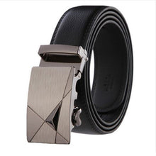 Load image into Gallery viewer, leather strap male automatic buckle belts for men authentic girdle trend men's belts ceinture Fashion designer women jean belt