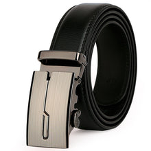 Load image into Gallery viewer, leather strap male automatic buckle belts for men authentic girdle trend men's belts ceinture Fashion designer women jean belt