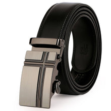 Load image into Gallery viewer, leather strap male automatic buckle belts for men authentic girdle trend men's belts ceinture Fashion designer women jean belt