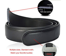 Load image into Gallery viewer, leather strap male automatic buckle belts for men authentic girdle trend men's belts ceinture Fashion designer women jean belt