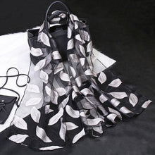 Load image into Gallery viewer, Silk Scarf Womens Summer Breeze Lightweight Sheer Wrap Organza Gauze Scarf S9076
