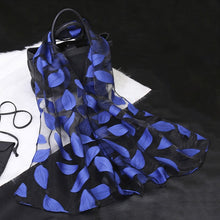 Load image into Gallery viewer, Silk Scarf Womens Summer Breeze Lightweight Sheer Wrap Organza Gauze Scarf S9076