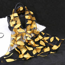 Load image into Gallery viewer, Silk Scarf Womens Summer Breeze Lightweight Sheer Wrap Organza Gauze Scarf S9076