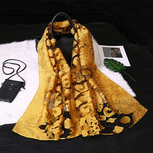 Load image into Gallery viewer, Silk Scarf Womens Summer Breeze Lightweight Sheer Wrap Organza Gauze Scarf S9076