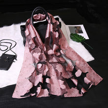Load image into Gallery viewer, Silk Scarf Womens Summer Breeze Lightweight Sheer Wrap Organza Gauze Scarf S9076