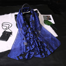 Load image into Gallery viewer, Silk Scarf Womens Summer Breeze Lightweight Sheer Wrap Organza Gauze Scarf S9076