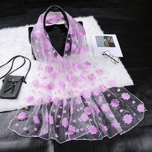 Load image into Gallery viewer, Silk Scarf Womens Summer Breeze Lightweight Sheer Wrap Organza Gauze Scarf S9076