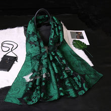 Load image into Gallery viewer, Silk Scarf Womens Summer Breeze Lightweight Sheer Wrap Organza Gauze Scarf S9076