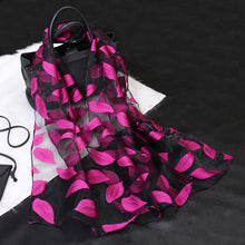 Load image into Gallery viewer, Silk Scarf Womens Summer Breeze Lightweight Sheer Wrap Organza Gauze Scarf S9076